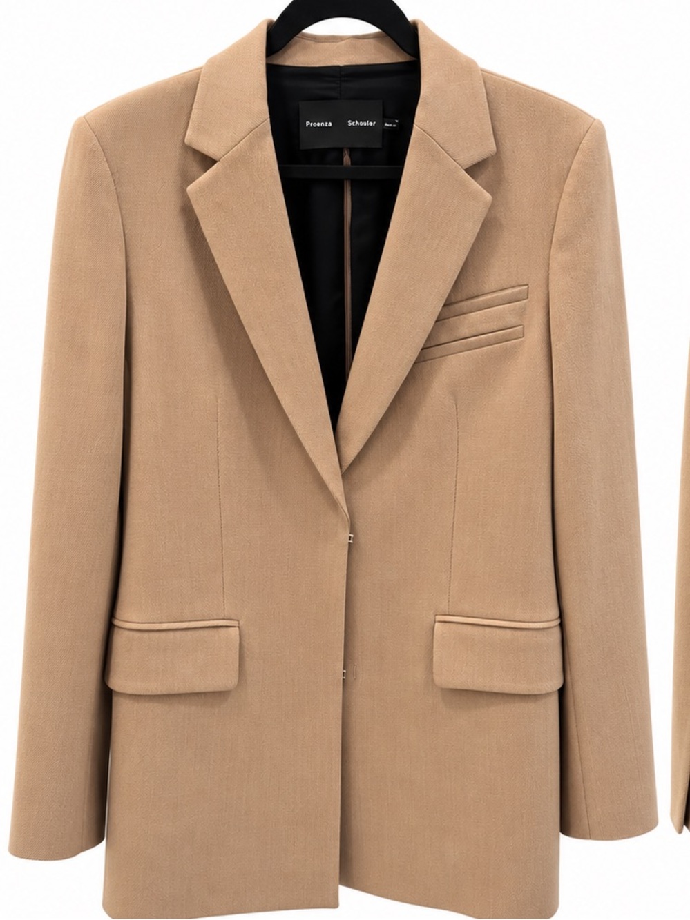 Proenza Schouler Camel/Tan Tailored Blazer – Size 8 – Made in Italy